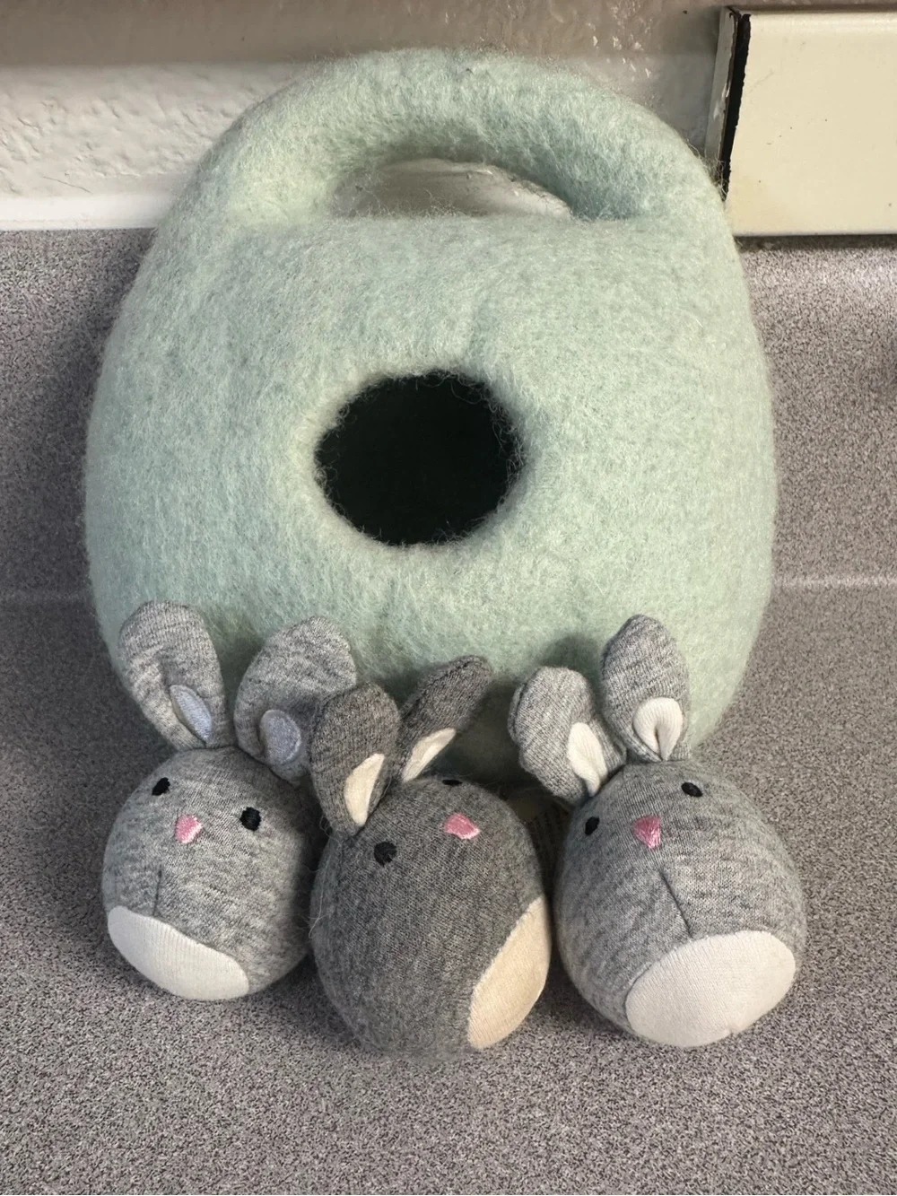 Bunnies in a Felt Burrow lovevery
